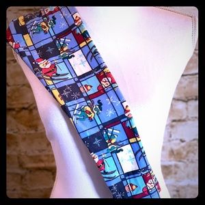 NWT kids LuLaRoe Christmas leggings